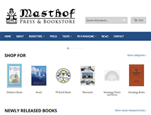 Tablet Screenshot of masthof.com